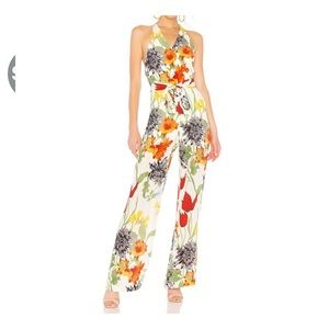 Alice and Olivia floral jumpsuit